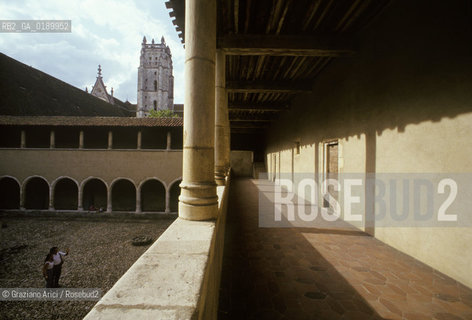 ( FRANCIA  )  RHONE-ALPES  BOURG-EN-BRESSE : CHIESA DI BROU CHIOSTRO © 1999 Graziano Arici/Rosebud2 / GEO ARCHITETTURA GOTICO-FIAMMEGGIANTE