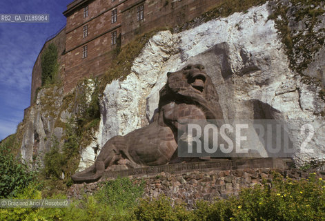 ( FRANCIA  )  FRANCHE-COMTE  BELFORT : IL LEONE DI BARTHOLDI © 1999 Graziano Arici/Rosebud2 / GEO