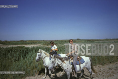 ( FRANCIA  )  PROVENCE-ALPES-COTE DAZUR PARCO NATURALE DELLA CAMARGUE : GITA A CAVALLO © 1999 Graziano Arici/Rosebud2 / GEO