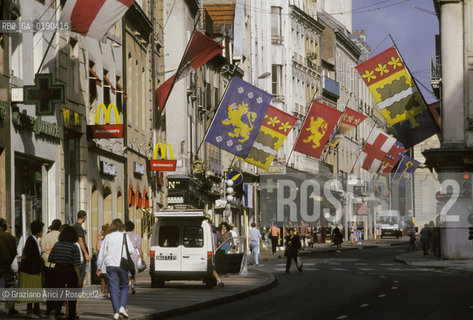 ( FRANCIA  )  BORGOGNA DIGIONE : RUE DE LA LIBERTE © 1999 Graziano Arici/Rosebud2 / GEO BANDIERE