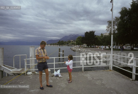 ( FRANCIA  )  RHONE-ALPES EVIAN-LES-BAINS :  IL LAGO DI GINEVRA © 1999 Graziano Arici/Rosebud2 / GEO TERME