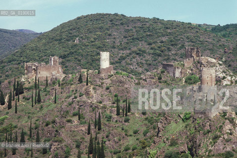 ( FRANCIA  )  MIDI-PYRENEES CASTELLI DI LASTOURS  © 1999 Graziano Arici/Rosebud2 / GEO ERESIA CATARA CATARI CROCIATA