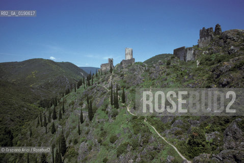 ( FRANCIA  )  MIDI-PYRENEES CASTELLI DI LASTOURS  © 1999 Graziano Arici/Rosebud2 / GEO ERESIA CATARA CATARI CROCIATA