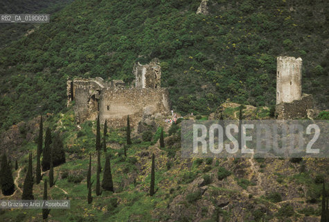 ( FRANCIA  )  MIDI-PYRENEES CASTELLI DI LASTOURS  © 1999 Graziano Arici/Rosebud2 / GEO ERESIA CATARA CATARI CROCIATA