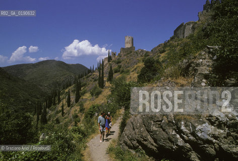( FRANCIA  )  MIDI-PYRENEES CASTELLI DI LASTOURS  © 1999 Graziano Arici/Rosebud2 / GEO ERESIA CATARA CATARI CROCIATA