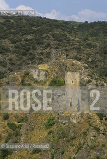 ( FRANCIA  )  MIDI-PYRENEES CASTELLI DI LASTOURS  © 1999 Graziano Arici/Rosebud2 / GEO ERESIA CATARA CATARI CROCIATA