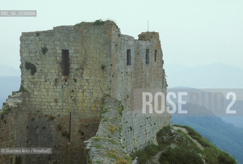 ( FRANCIA  )  MIDI-PYRENEES  IL CASTELLO DI MONTSEGUR ULTIMO RIFUGIO DELLA CHIESA CATARA  © 1999 Graziano Arici/Rosebud2 / GEO ERESIA CATARA CATARI CROCIATA