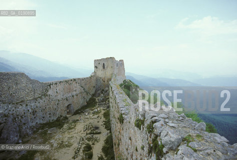 ( FRANCIA  )  MIDI-PYRENEES  IL CASTELLO DI MONTSEGUR ULTIMO RIFUGIO DELLA CHIESA CATARA  © 1999 Graziano Arici/Rosebud2 / GEO ERESIA CATARA CATARI CROCIATA