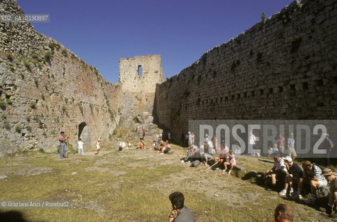 ( FRANCIA  )  MIDI-PYRENEES IL CASTELLO DI MONTSEGUR ULTIMO RIFUGIO DELLA CHIESA CATARA  © 1999 Graziano Arici/Rosebud2 / GEO ERESIA CATARA CATARI CROCIATA
