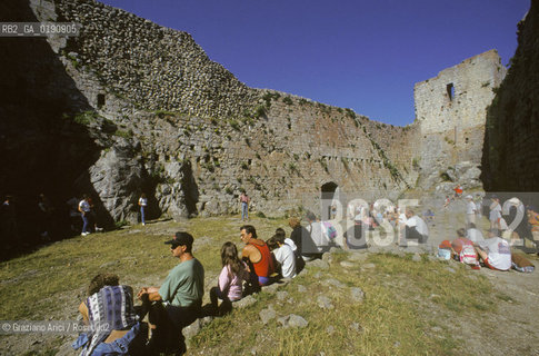 ( FRANCIA  )  MIDI-PYRENEES   IL CASTELLO DI MONTSEGUR ULTIMO RIFUGIO DELLA CHIESA CATARA  © 1999 Graziano Arici/Rosebud2 / GEO ERESIA CATARA CATARI CROCIATA