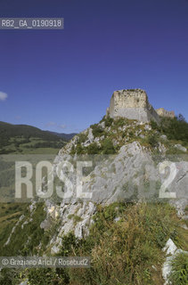 ( FRANCIA  )  MIDI-PYRENEES  IL CASTELLO DI MONTSEGUR ULTIMO RIFUGIO DELLA CHIESA CATARA  © 1999 Graziano Arici/Rosebud2 / GEO ERESIA CATARA CATARI CROCIATA