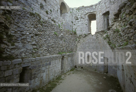 ( FRANCIA  )  MIDI-PYRENEES  IL CASTELLO DI MONTSEGUR ULTIMO RIFUGIO DELLA CHIESA CATARA  © 1999 Graziano Arici/Rosebud2 / GEO ERESIA CATARA CATARI CROCIATA