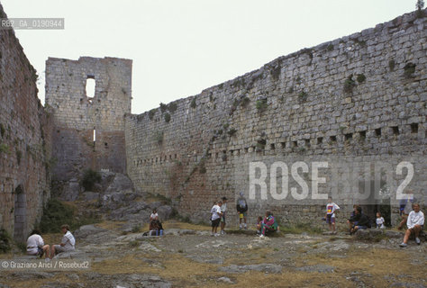 ( FRANCIA  )  MIDI-PYRENEES  IL CASTELLO DI MONTSEGUR ULTIMO RIFUGIO DELLA CHIESA CATARA  © 1999 Graziano Arici/Rosebud2 / GEO ERESIA CATARA CATARI CROCIATA