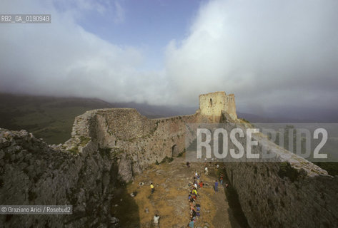 ( FRANCIA  )  MIDI-PYRENEES  IL CASTELLO DI MONTSEGUR ULTIMO RIFUGIO DELLA CHIESA CATARA  © 1999 Graziano Arici/Rosebud2 / GEO ERESIA CATARA CATARI CROCIATA