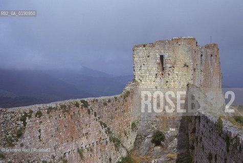 ( FRANCIA  )  MIDI-PYRENEES  IL CASTELLO DI MONTSEGUR ULTIMO RIFUGIO DELLA CHIESA CATARA  © 1999 Graziano Arici/Rosebud2 / GEO ERESIA CATARA CATARI CROCIATA