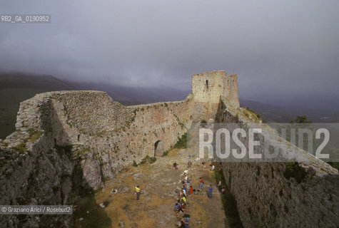 ( FRANCIA  )  MIDI-PYRENEES  IL CASTELLO DI MONTSEGUR ULTIMO RIFUGIO DELLA CHIESA CATARA  © 1999 Graziano Arici/Rosebud2 / GEO ERESIA CATARA CATARI CROCIATA