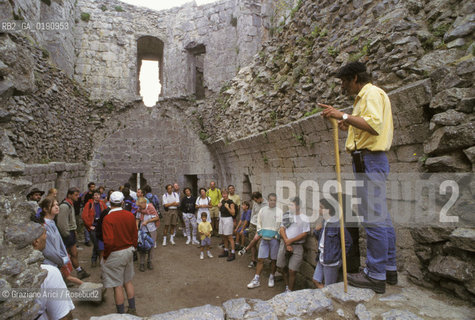 ( FRANCIA  )  MIDI-PYRENEES  IL CASTELLO DI MONTSEGUR ULTIMO RIFUGIO DELLA CHIESA CATARA  © 1999 Graziano Arici/Rosebud2 / GEO ERESIA CATARA CATARI CROCIATA