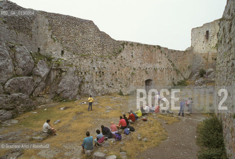 ( FRANCIA  )  MIDI-PYRENEES  IL CASTELLO DI MONTSEGUR ULTIMO RIFUGIO DELLA CHIESA CATARA  © 1999 Graziano Arici/Rosebud2 / GEO ERESIA CATARA CATARI CROCIATA