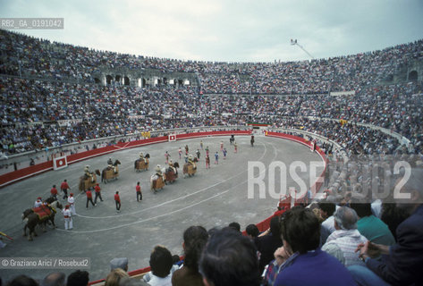 ( FRANCIA  )  LANGUEDOC-ROUSSILLON  NIMES : FERIA DES VENDANGES  ARENA CORRIDA © 1999 Graziano Arici/Rosebud2 / GEO