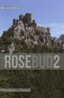 ( FRANCIA  )  LANGUEDOC-ROUSSILLON  PUILAURENS : IL CASTELLO © 1999 Graziano Arici/Rosebud2 / GEO ERESIA CATARA CATARI CROCIATA