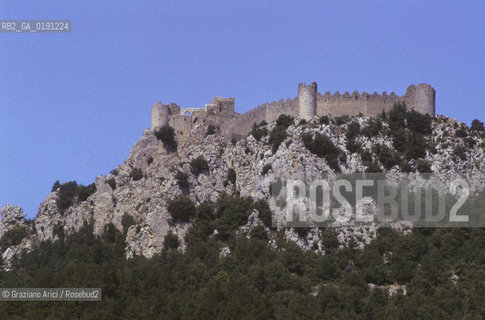 ( FRANCIA  )  LANGUEDOC-ROUSSILLON  PUILAURENS : IL CASTELLO © 1999 Graziano Arici/Rosebud2 / GEO ERESIA CATARA CATARI CROCIATA