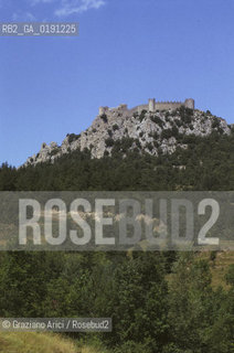 ( FRANCIA  )  LANGUEDOC-ROUSSILLON  PUILAURENS : IL CASTELLO © 1999 Graziano Arici/Rosebud2 / GEO ERESIA CATARA CATARI CROCIATA