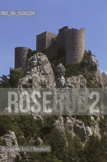 ( FRANCIA  )  LANGUEDOC-ROUSSILLON  PUILAURENS : IL CASTELLO © 1999 Graziano Arici/Rosebud2 / GEO ERESIA CATARA CATARI CROCIATA