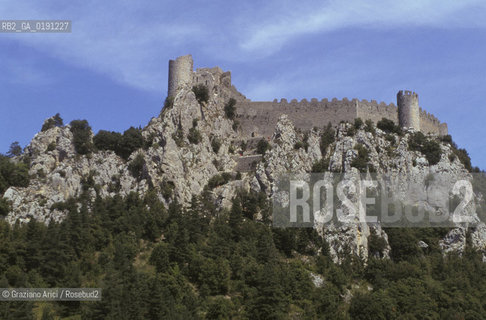 ( FRANCIA  )  LANGUEDOC-ROUSSILLON  PUILAURENS : IL CASTELLO © 1999 Graziano Arici/Rosebud2 / GEO ERESIA CATARA CATARI CROCIATA