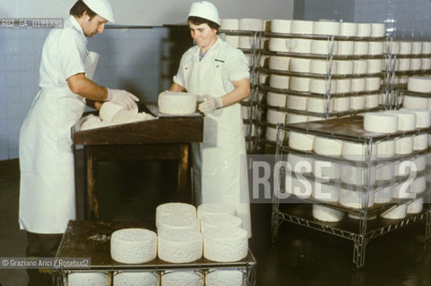 ( FRANCIA  )  MIDI-PYRENEES ROQUEFORT-SUR-SOULZON : CASEIFICIO  SOCIETE  FABBRICAZIONE DEL FORMAGGIO ROQUEFORT © 1999 Graziano Arici/Rosebud2 / GEO GASTRONOMIA