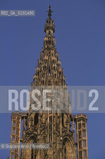 ( FRANCIA  )  ALSAZIA STRASBURGO : CATTEDRALE DI NOTRE-DAME  © 1999 Graziano Arici/Rosebud2 / GEO