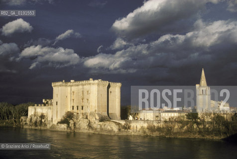 ( FRANCIA  )  PROVENCE-ALPES-COTE DAZUR TARASCONA : IL FIUME RODANO E IL CASTELLO  © 1999 Graziano Arici/Rosebud2 / GEO