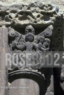 ( FRANCIA  )  MIDI-PYRENEES TOLOSA : CHIESA BASILICA DI ST-SERNIN CAPITELLO © 1999 Graziano Arici/Rosebud2 / GEO ERESIA CATARA CATARI CROCIATA PELLEGRINAGGIO