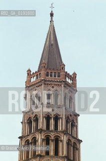 ( FRANCIA  )  MIDI-PYRENEES TOLOSA : CHIESA BASILICA DI ST-SERNIN MATTONE© 1999 Graziano Arici/Rosebud2 / GEO ERESIA CATARA CATARI CROCIATA PELLEGRINAGGIO