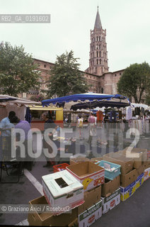 ( FRANCIA  )  MIDI-PYRENEES TOLOSA : CHIESA BASILICA DI ST-SERNIN © 1999 Graziano Arici/Rosebud2 / GEO ERESIA CATARA CATARI CROCIATA PELLEGRINAGGIO MERCATO DELLE PULCI