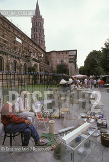 ( FRANCIA  )  MIDI-PYRENEES TOLOSA : CHIESA BASILICA DI ST-SERNIN © 1999 Graziano Arici/Rosebud2 / GEO ERESIA CATARA CATARI CROCIATA PELLEGRINAGGIO MERCATO DELLE PULCI