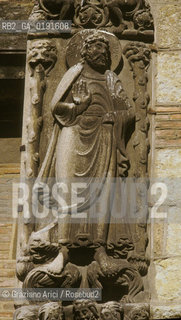 ( FRANCIA  )  MIDI-PYRENEES TOLOSA : CHIESA BASILICA DI ST-SERNIN STATUA DI SANTIAGO DE COMPOSTELA © 1999 Graziano Arici/Rosebud2 / GEO ERESIA CATARA CATARI CROCIATA PELLEGRINAGGIO