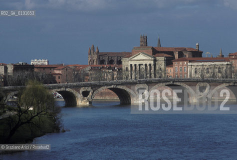 ( FRANCIA  )  MIDI-PYRENEES TOLOSA : IL PONT-NEUF E IL FIUME GARONNE © 1999 Graziano Arici/Rosebud2 / GEO PONTE