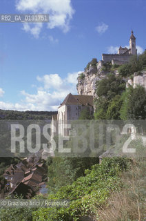 ( FRANCIA  )  MIDI-PYRENEES ROCAMADUR : PANORAMA DEL PAESE © 1999 Graziano Arici/Rosebud2 / GEO PERIGORD PELLEGRINAGGIO