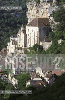 ( FRANCIA  )  MIDI-PYRENEES ROCAMADUR : PANORAMA DEL PAESE © 1999 Graziano Arici/Rosebud2 / GEO PERIGORD PELLEGRINAGGIO