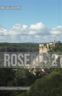 ( FRANCIA  )  MIDI-PYRENEES ROCAMADUR : PANORAMA DEL PAESE © 1999 Graziano Arici/Rosebud2 / GEO PERIGORD PELLEGRINAGGIO