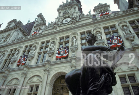 ( FRANCIA  )  PARIGI : PALAZZO DELLHOTEL DE VILLE   © 1995 Graziano Arici/Rosebud2 / GEO MUNICIPIO