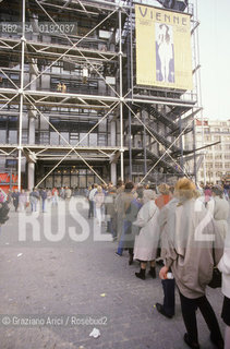 ( FRANCIA  )  PARIGI : IL MUSEO CENTRE DART E DE CULTURE G. POMPIDOU BEAUBOURG © 1995 Graziano Arici/Rosebud2 / GEO ARCHITETTURA MODERNA