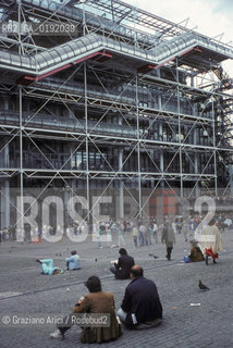 ( FRANCIA  )  PARIGI : IL MUSEO CENTRE DART E DE CULTURE G. POMPIDOU BEAUBOURG © 1995 Graziano Arici/Rosebud2 / GEO ARCHITETTURA MODERNA