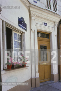 ( FRANCIA  )  PARIGI : LA CASA DI E. HEMINGWAY A PARIGI © 1995 Graziano Arici/Rosebud2 / GEO LETTERATURA