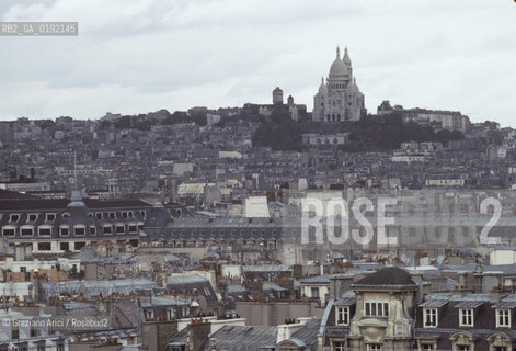 ( FRANCIA  )  PARIGI : PANORAMA CON MONTMARTRE © 1995 Graziano Arici/Rosebud2 / GEO