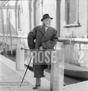 THE PAINTER FELICE CARENA  IN VENICE - 1959 - © ARCHIVIO Graziano Arici/Rosebud2  / ARTE / PITTORE