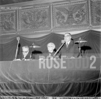 THE ARCHITECT LOUIS KAHN IN VENICE WITH THE MAYOR OF VENICE FAVARETTO-FISCA - 1969 © ARCHIVIO Graziano Arici/Rosebud2  / ARCHITETTURA / ARCHITETTO / SINDACO