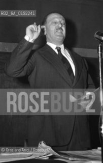 THE COUNT ALESSANDRO MARCELLO OF THE VENETIAN MONARCHIC PARTY  - 1951 - © ARCHIVIO Graziano Arici/Rosebud2  / NOBILTA / CONTE / POLITICA / PARTITO MONARCHICO VENEZIANO / COMIZIO