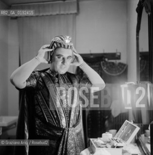 TEATRO LA FENICE :  AIDA  - THE OPERA SINGER CARLO BERGONZI  - 1961 - ©  ARCHIVIO Graziano Arici/Rosebud2 / OPERA LIRICA / CANTANTE LIRICO
