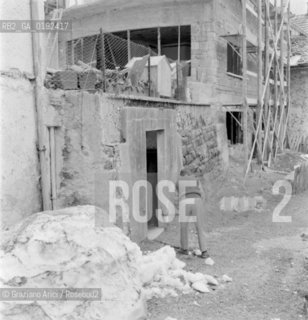 MURDERS IN ALLEGHE  ( BELLUNO ) : THE  VICOLO LA VOI  WHERE MR AND MRS DAL MONEGO WERE KILLED - 1960 - © ARCHIVIO Graziano Arici/Rosebud2  / CRONACA NERA  /  I FATTI DI ALLEGHE 